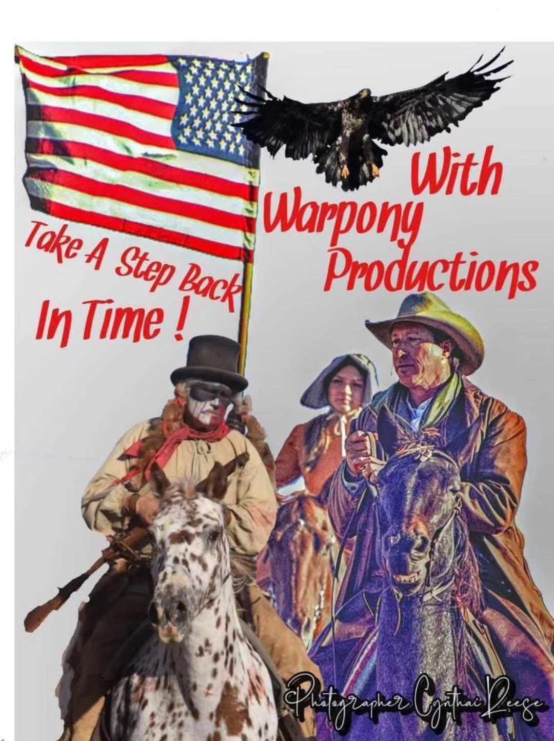 Warpony Productions poster reading Take a Step Back in Time
